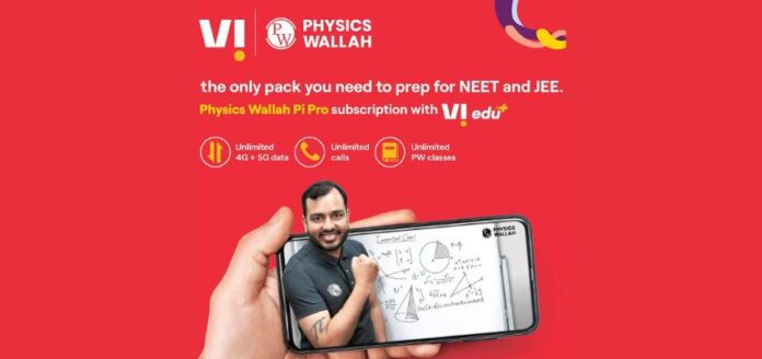 Vodafone Idea and PhysicsWallah Announce New Prepaid Pack