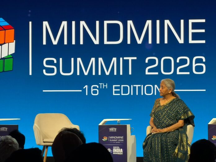 Nirmala Sitharaman addressed the Mindmine Summit 2026
